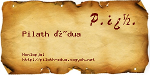 Pilath Édua névjegykártya